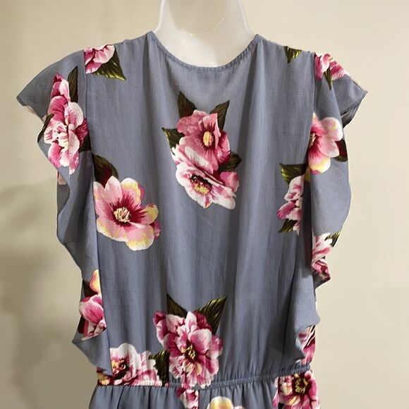 NWOT Umgee Gray Floral Romper. Size S small 4/6 - Picture 5 of 11